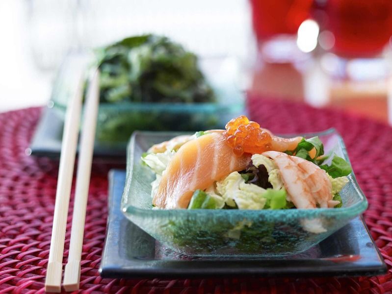 Mitsis Selection Laguna Херсонисос Екстериор снимка A seafood salad